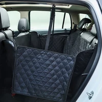 pet dog car seat cover luxurious quilte rear double seated dog mat waterproof hammock anti slip foldable dog car mat pet carrier