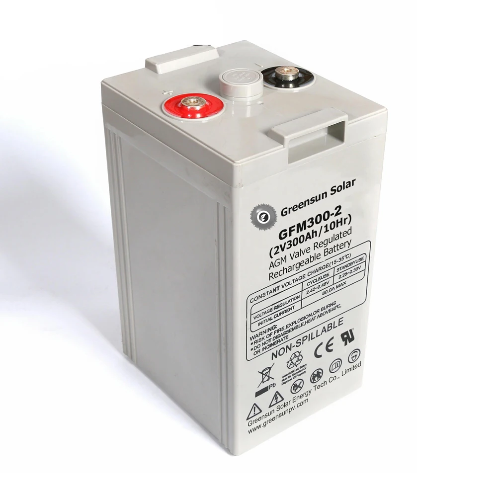 

Greensun narada 2v 300ah battery 2 volt solar deep cycle batteries