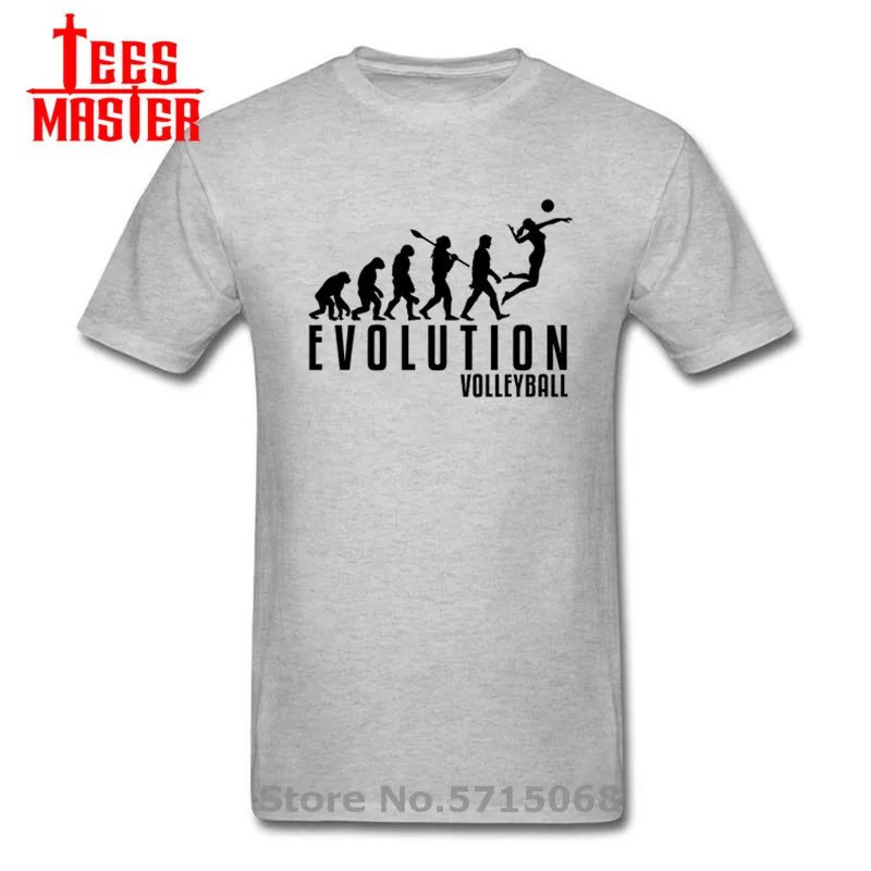 2020 летние мужские забавные Стиль эволюции волейбольные мячи футболка 100%