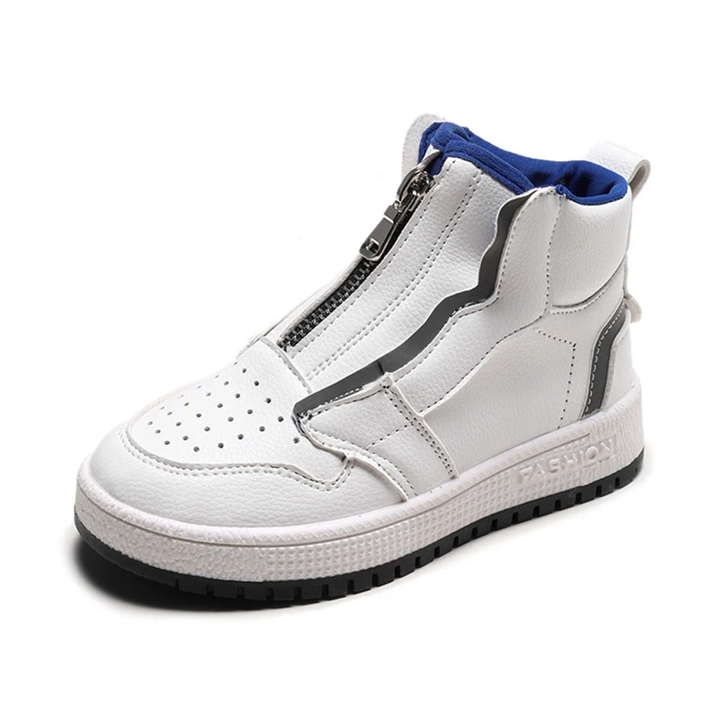 Детские осень-зима модные кроссовки высокая обувь для мальчиков и девочек