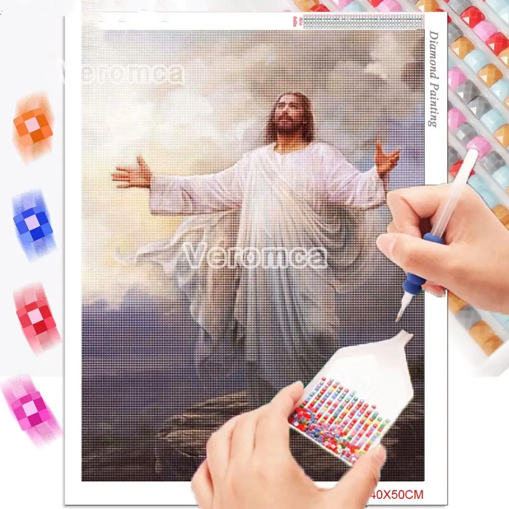 Набор для алмазной живописи с изображением Иисуса Христа