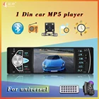 Автомобильный Мультимедийный MP3-плеер 4,1 дюйма с Bluetooth, FM-радио, 1 din, USB, TF, поддержкой камеры заднего вида
