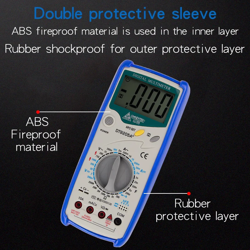 Тестер HoneyTek мультиметр напряжение постоянного/переменного тока 200 мВ в-600 В