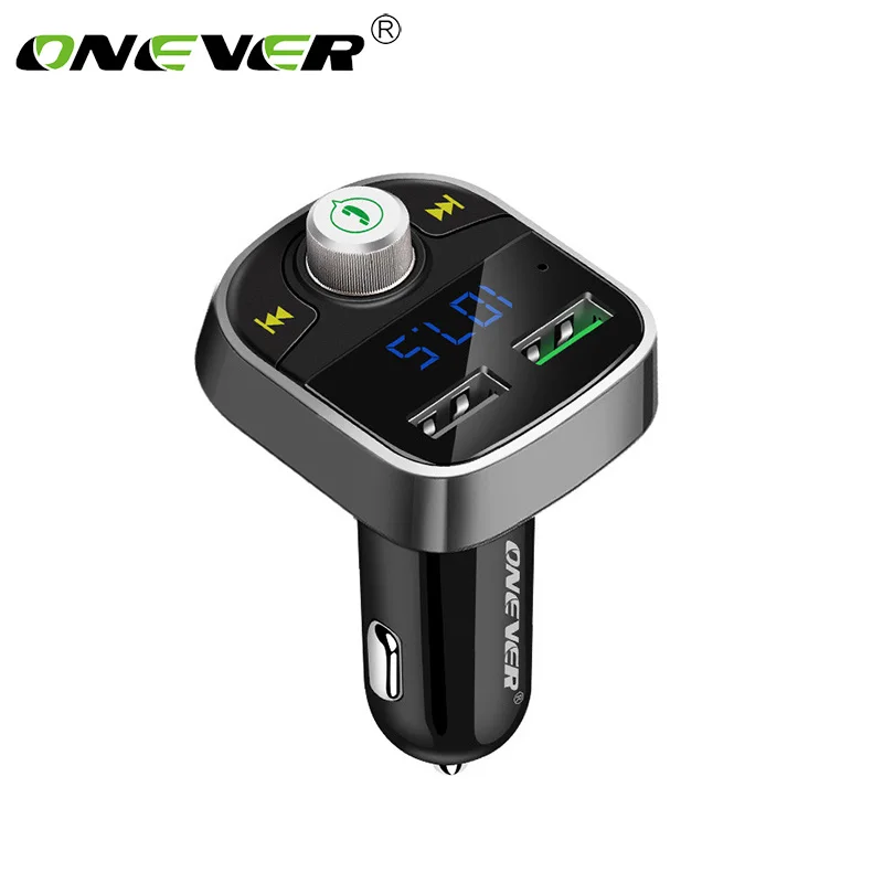 Onever быстрое зарядное устройство 3,0 fm-передатчик Bluetooth FM модулятор Handsfree автомобильный mp3-плеер Поддержка USB флеш-накопитель SD карта FLAC/APE