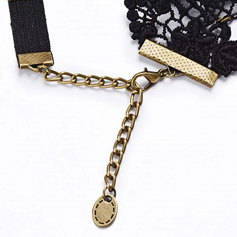 Женское черное кружевное ожерелье с бусинами 1 шт. | Украшения и аксессуары