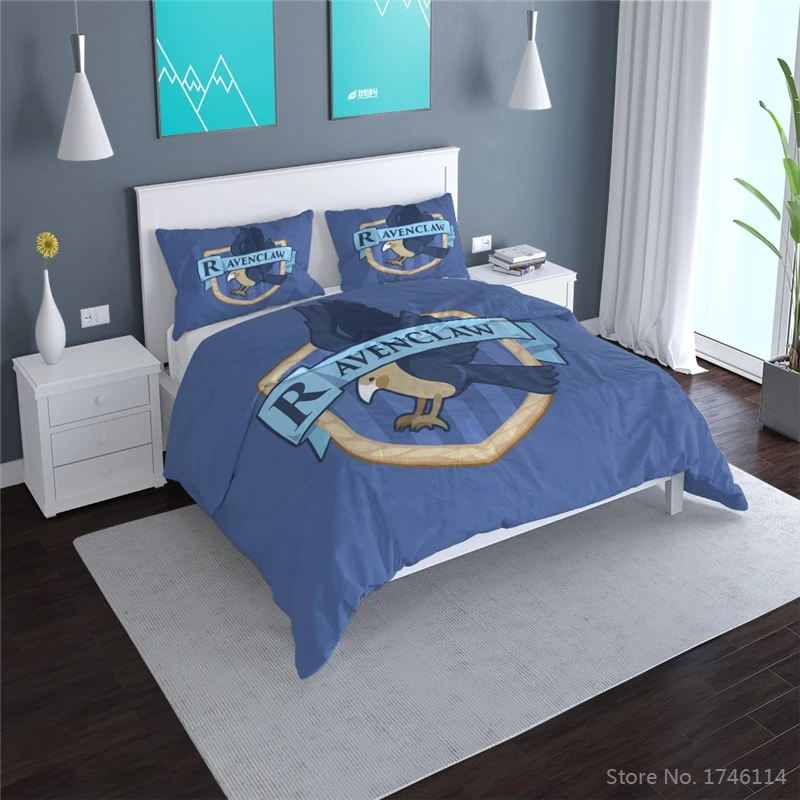 

Twin Full Queen King Size Bedding Set Novel Film Potter 3D Printed Comforter Cover with Pillowcases Set Bedclothes Home Textile