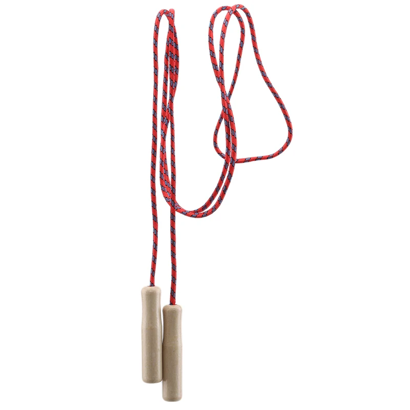 

Skipping Sports Skipping Rope Children Kid Practice Speed Jump Random Color Wood Grip Handle Fitness Equipment Training