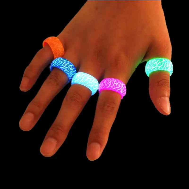 Бусины кракле светится в темноте кольцо светящееся Прохладный Винтаж Для мужчин