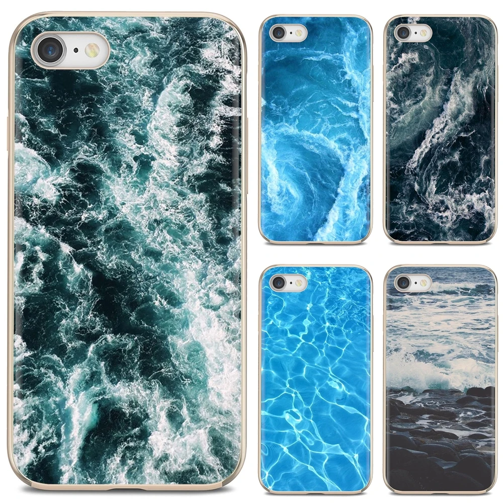 

water-light-refractions-waves-ocean Silicone Skin Cover For iPhone 10 11 12 Pro Mini 4S 5S SE 5C 6 6S 7 8 X XR XS Plus Max 2020