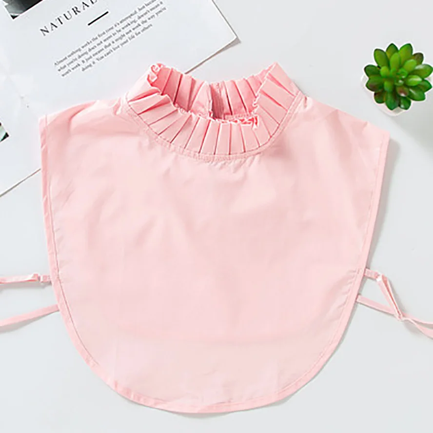 Весенний цветок вышивка с ложным воротничком для женщин из хлопка НЭП Kraag Манишка