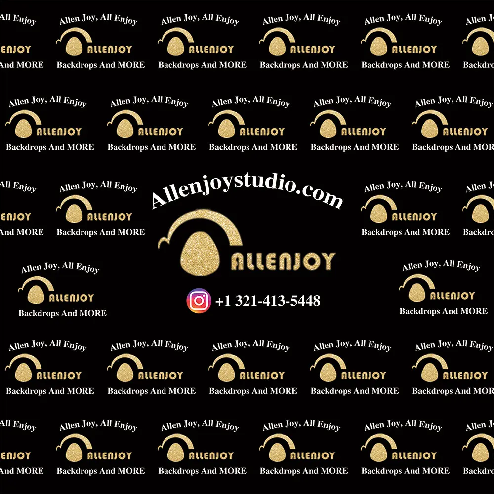 Allenjoy логотип фотография Фон сладкий 16 18 день рождения шаг повторения Фотофон