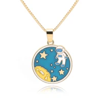 30 colorful cartoon ocean starfish crescent half moon geometry round astronaut space universe sun stars sky necklace jewelry