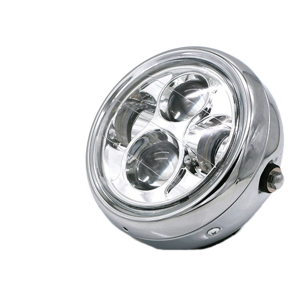 Мотоциклетная универсальная передняя фара дальний и ближний свет светодиодная