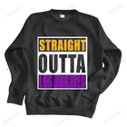 Толстовка мужская с капюшоном, свитшот прямого покроя из Лос-Анджелеса, худи для баскетбола, брендовая Весенняя фиолетовая Золотая Мамба, черная, на осень