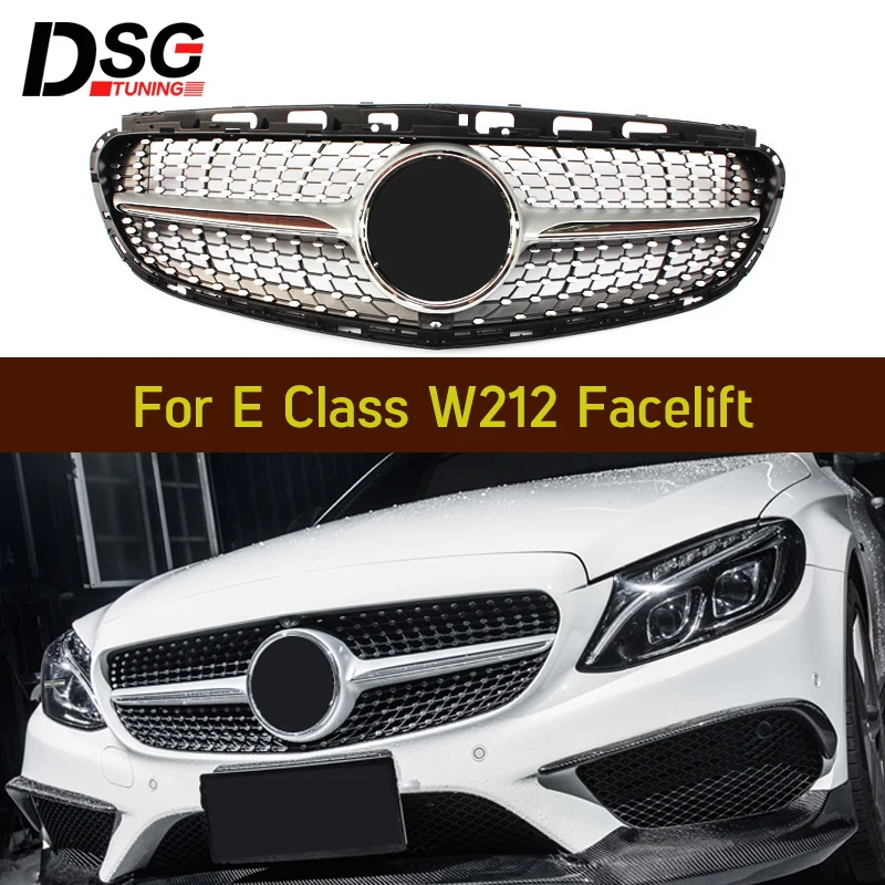 Решетка переднего бампера для Mercedes E class W212 подтяжку лица E200 E250 E300 E350 E400 2014 in| |