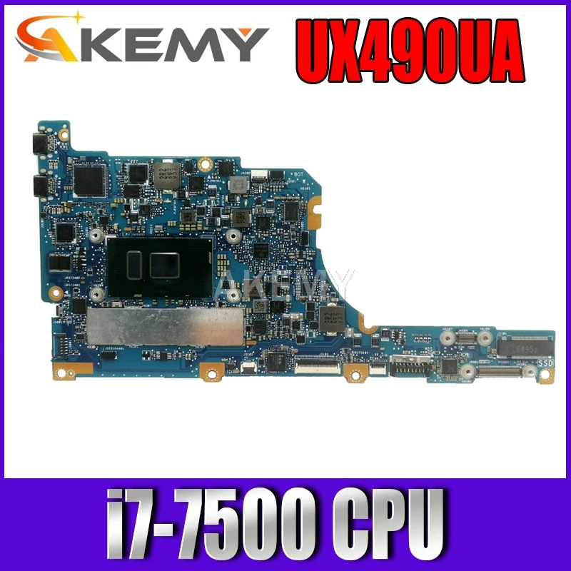 

UX490UA материнская плата UX490UA материнская плата для ноутбука For Asus ux490uak ux490ua ux490U UX490 материнская плата UX490CA материнская плата W/i7-7500CPU