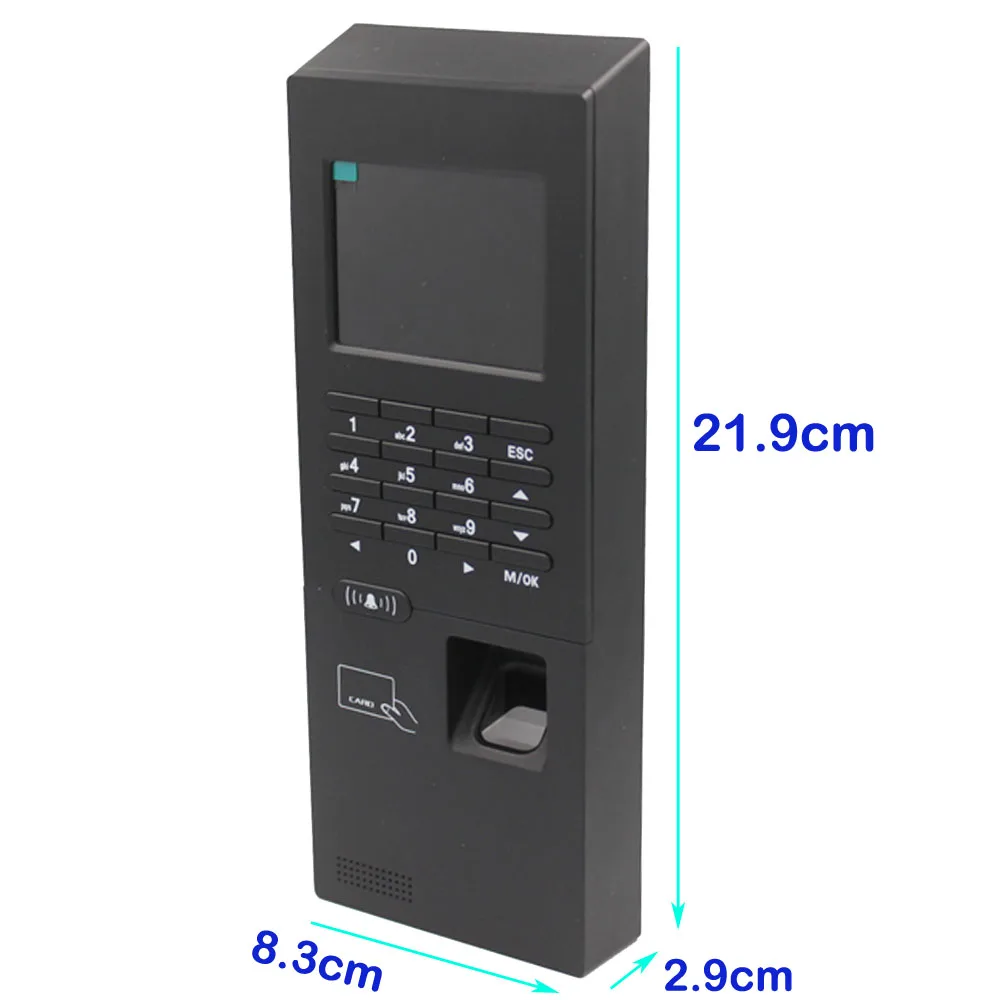 2.8inch LCD screen TCP/IP RS485 Fingerprint recognition access control system Proximity Card Smart Keypad Electronic Door Lock |