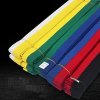 220 cm taekwondo wtf belt colour belt martial arts karate judo uniform accessories quality cotton road belt wholesale
