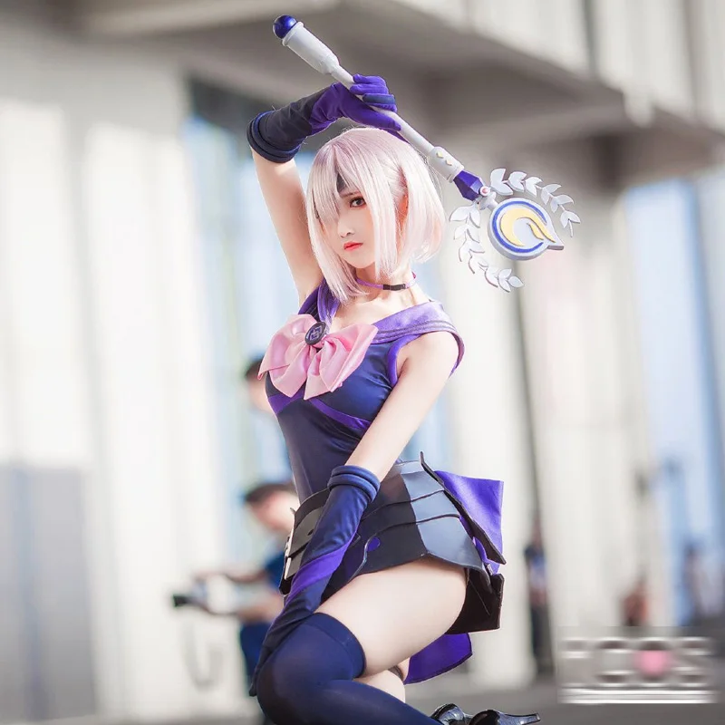 Popular Game!!!FGO Shielder Matthew Kyrielite Cosplay costume Magical girl Sailor dress Full Sets A | Costumes