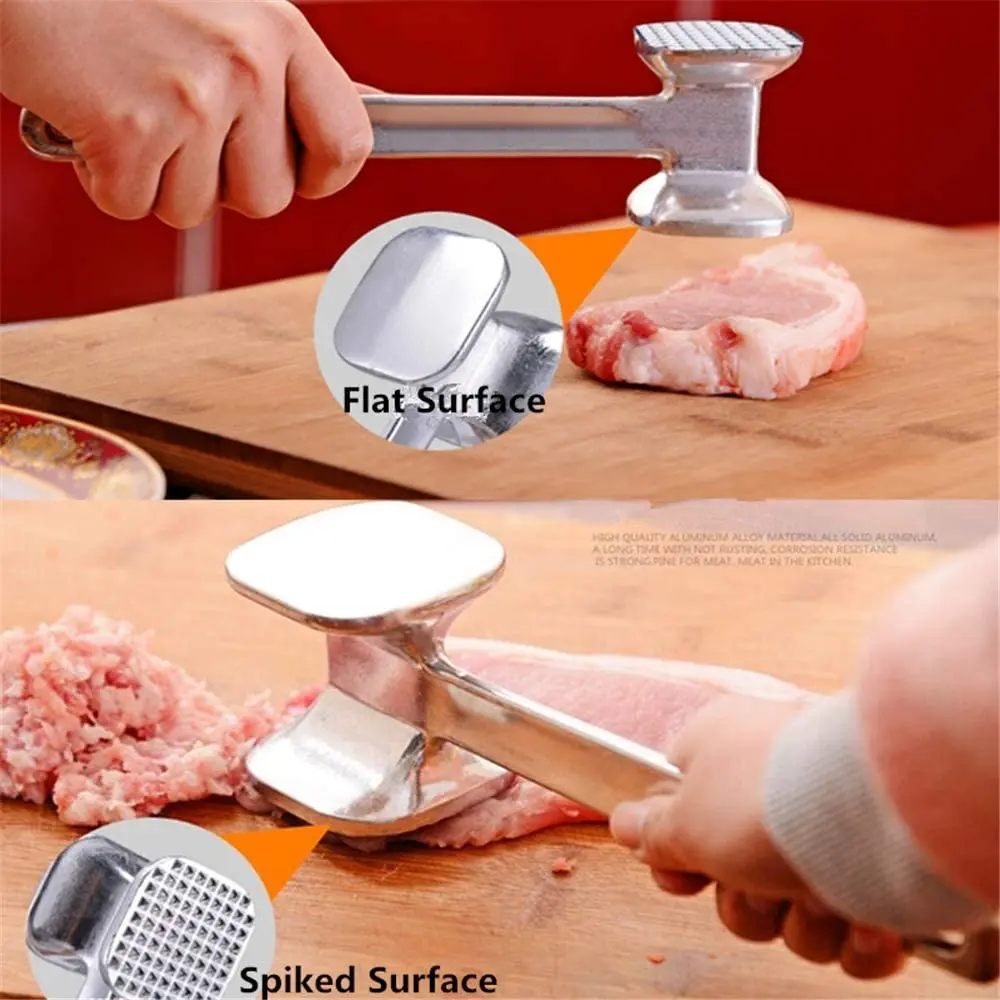 

Meat Tenderizer Hammer Mallet Tool for Pounding Beef, Steak, Chicken, Pork, Stainless Steel Meat Hammer Kitchen Tool