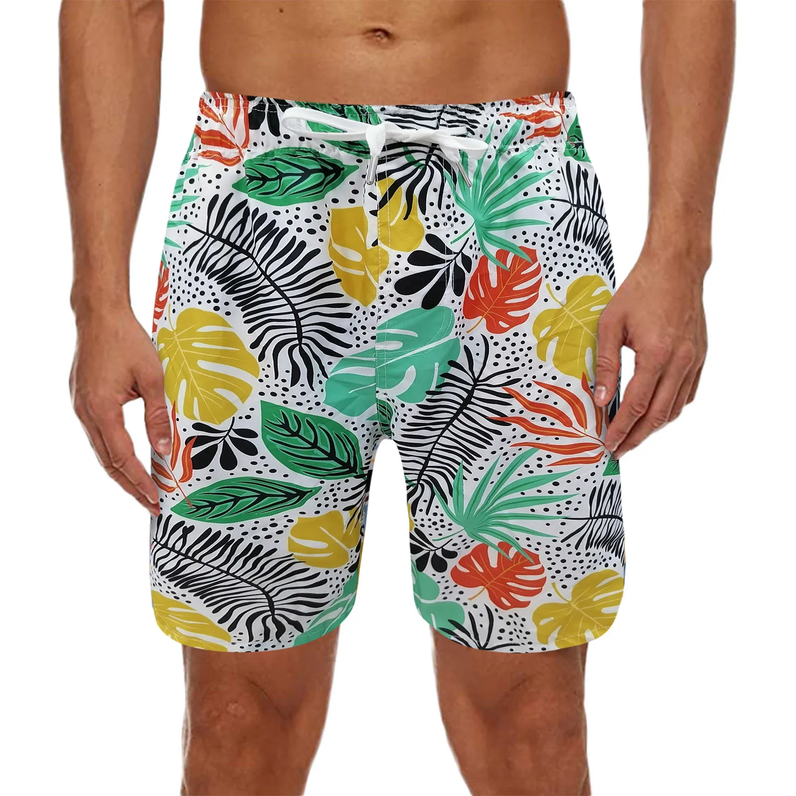 

Гавайский мужской купальник, купальник, Мужской Быстросохнущий дышащий купальный костюм, мужские пляжные шорты, одежда для плавания, шорты