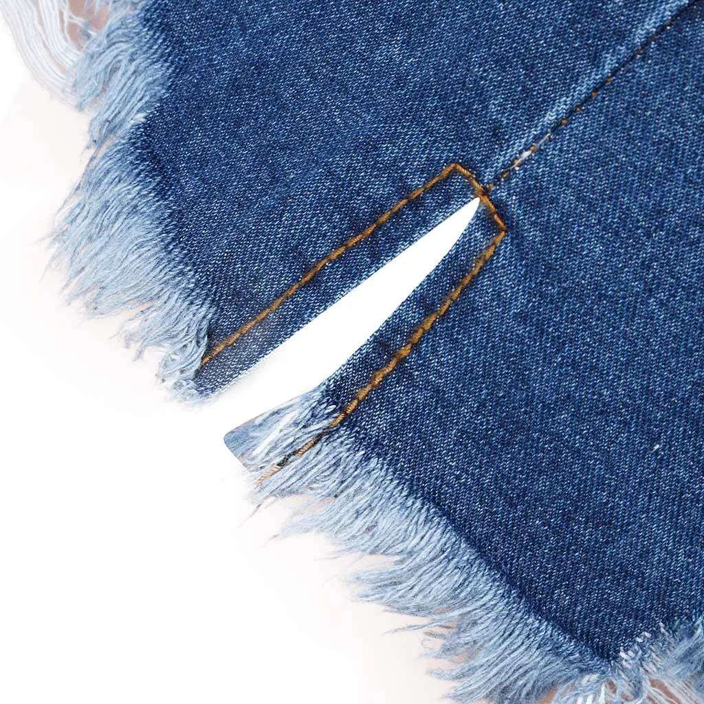 

Summer Casual Women Jeans Polyester Pockets Hole Sexy Jeans Shorts jeans femme vaqueros mujer #D