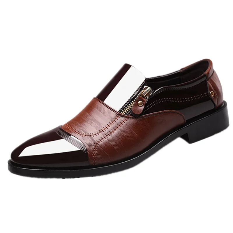 Мужские деловые туфли из ПУ кожи с острым носком | Обувь