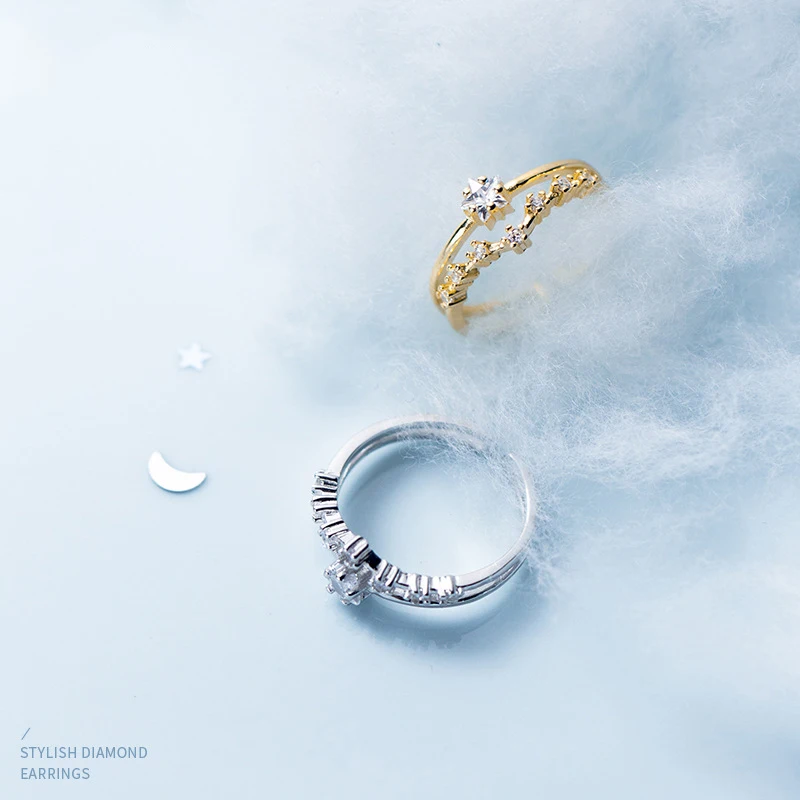 Colusiwei стекируемые кольца для Для женщин реальные 925 пробы Серьги подвески с