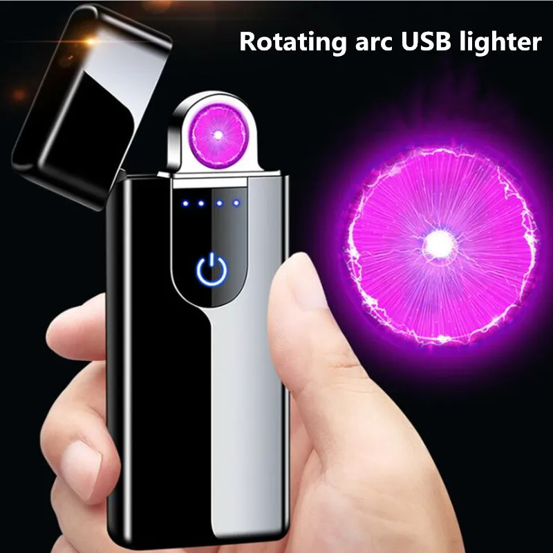 Новинка креативная плазменная зажигалка с сенсорным выключателем USB зарядкой