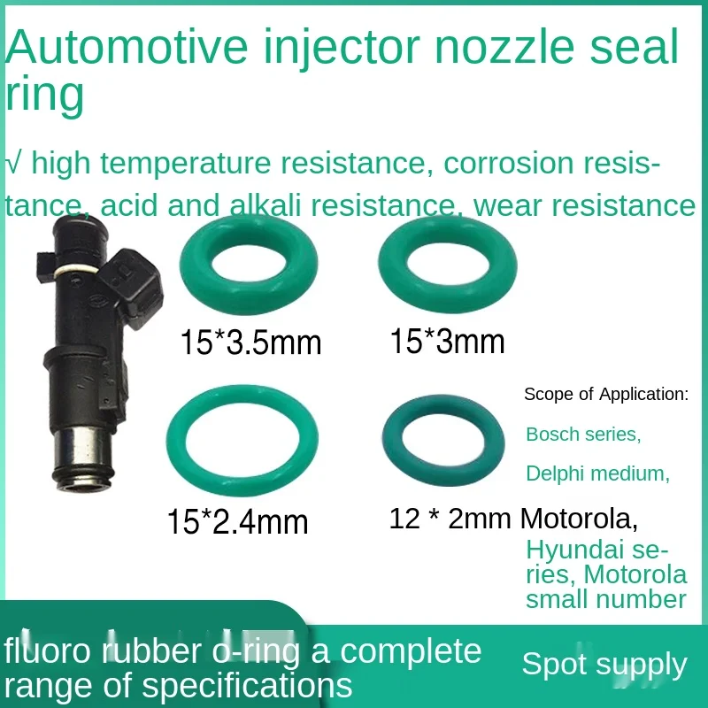 

Automobile Fuel Injector Seal Ring O-ring Fuel Nozzle Seal Rubber Ring Silicone Gasket High Temperature