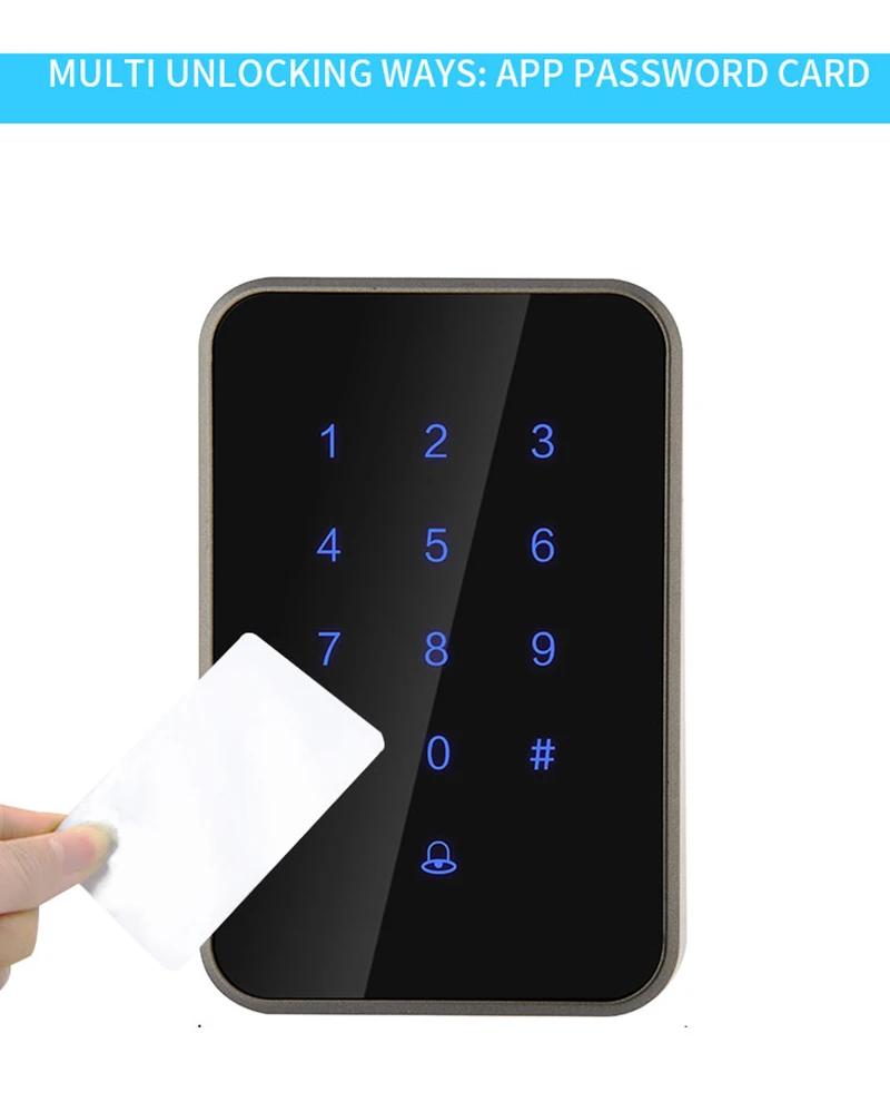 Bluetooth TTlock приложение система контроля допуска к двери кард-ридер, смарт-телефон приложение код RFID карта дверь контроль доступа клавиатура