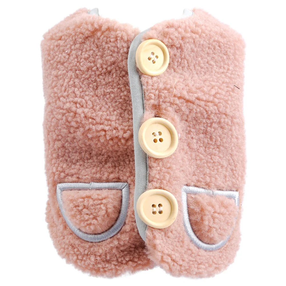 

Dog Costume Adorable Warm button Vest Puppy Clothes Pet Coat Supplies