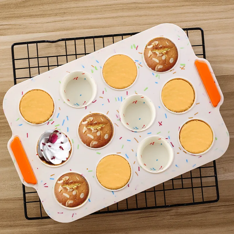 Силиконовые бумажный стаканчик торт 12 кубок сдобы по Кухня формы для выпечки