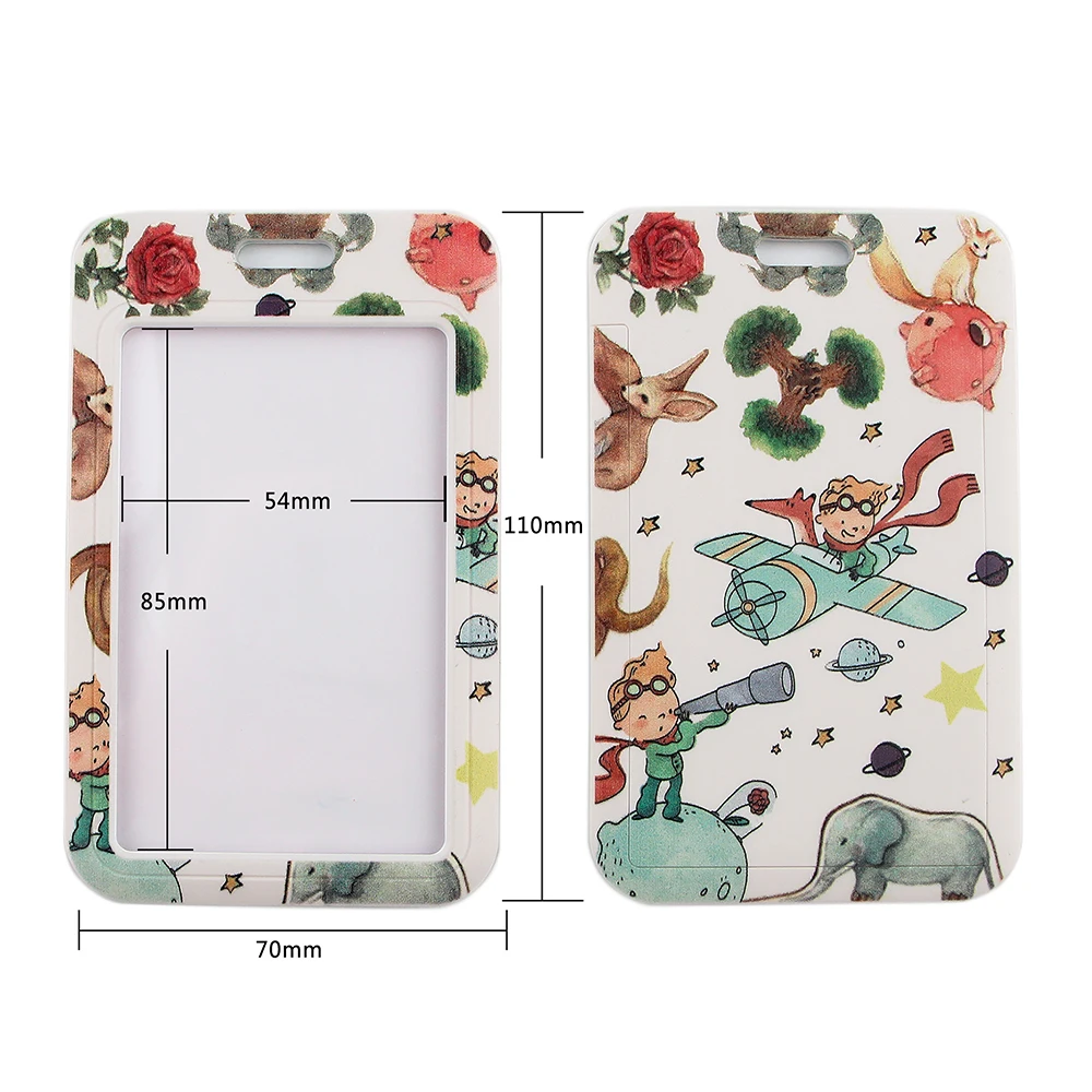 LT377 Prince And Fox Lanyard Credit Card ID Badge Holder Key Ring Bag Student woman Travel Bank Bus Business Cover Keychain | Украшения и