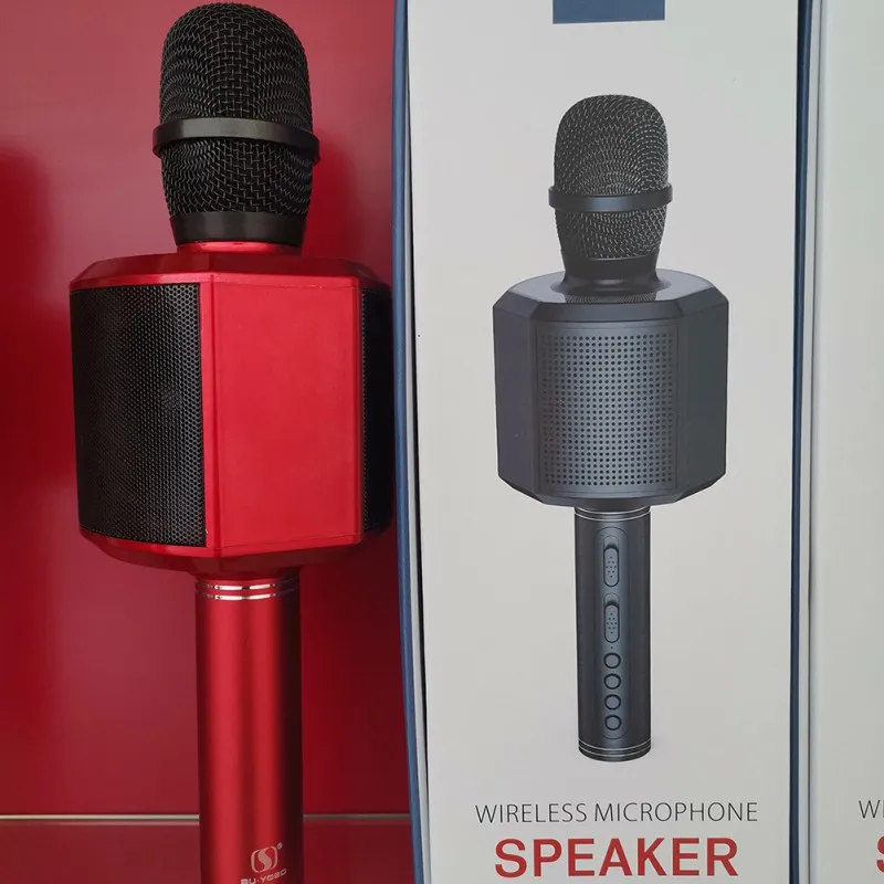 

Professional Bluetooth Wireless Microphone Handheld Karaoke Mic USB Mini Party Home KTV For Music Player Singing YS-89