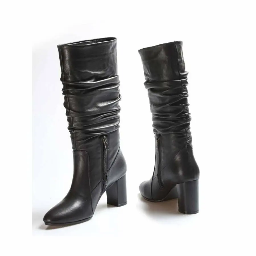 

Women Boots Fast Step Genuine Leather Women'S High Heel Boots 064 Sza602