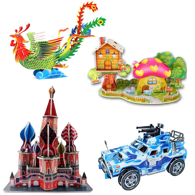 

3D Puzzles DIY Early Educational Toys for Children