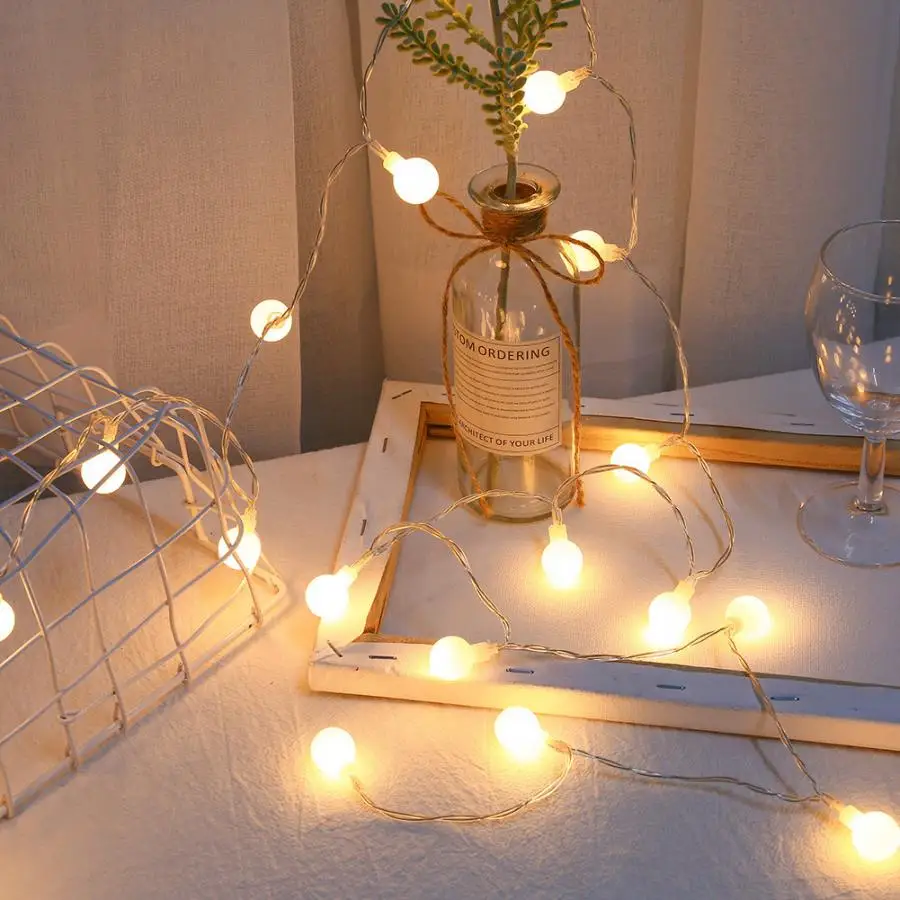 2 м 20 светодиодов USB гирлянды белые лампы для свадебной вечеринки рождественские