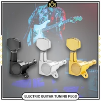 6pcs1set 6l 6r 3l3r guitar tuning pegs keys tuners machine heads 151 gear ratio for st strat tltele style guitar accessories