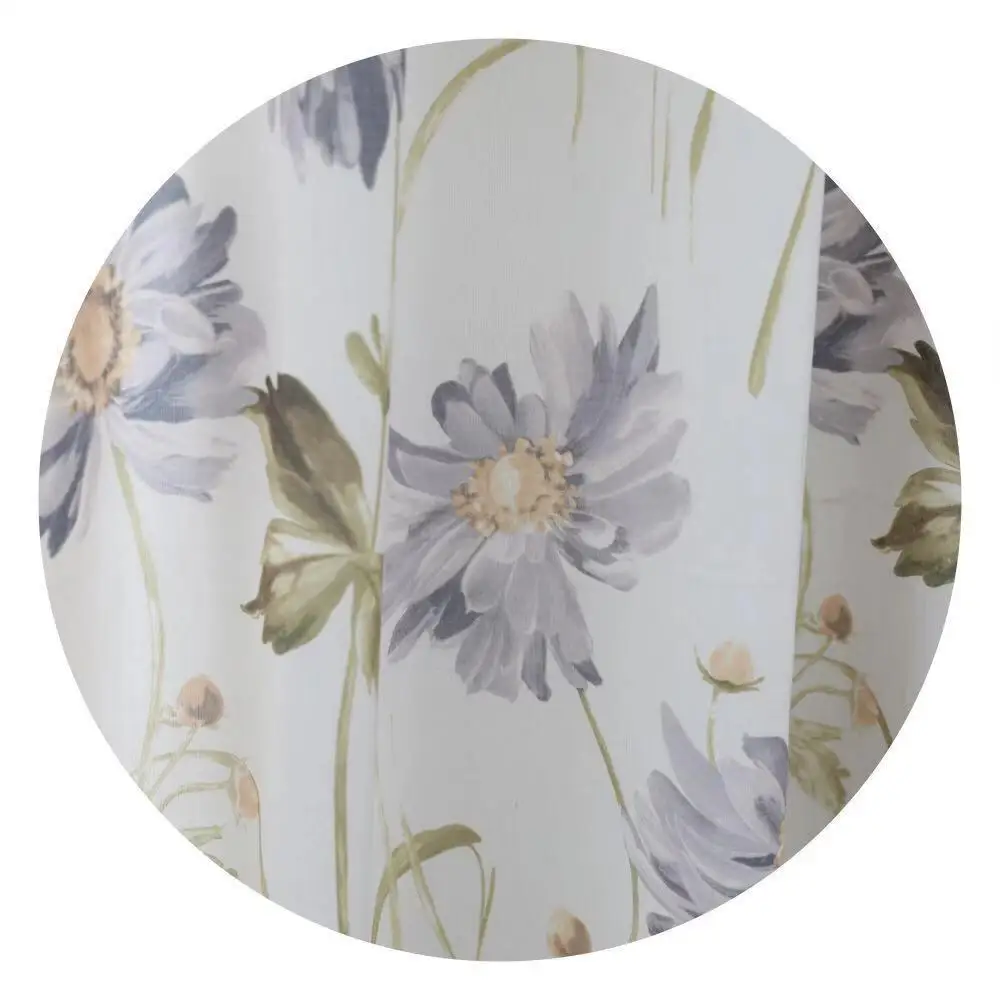 

Cotton Linen Curtain Decoration Fabric Printed Curtain Korean Style Fresh Flowers Bedroom Library New Products