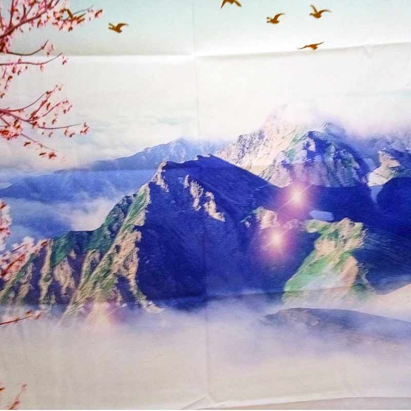 230x180 см Мандала индийский гобелен настенный романтичный Вишневый цветок Мисти