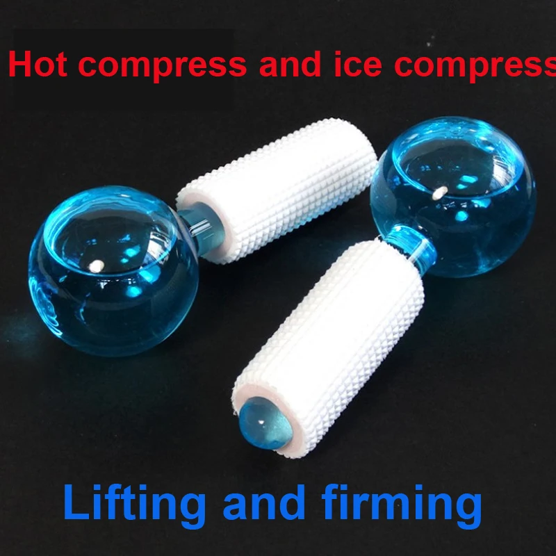 Women 2pcs Facial Massage Globe Cooling Ball Beauty Face Neck Tool Ice Hockey Energy Crystal | Красота и здоровье
