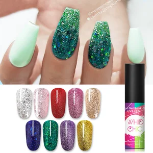 WHID CHICL УФ-гель для ногтей голографические Блестки Блестящий гель отмачиваемый лак УФ-гель для дизайна ногтей лак 5 мл