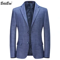bolubao casual brand men blazers spring autumn new mens solid color business plaid suit coats male comfortable wild blazers
