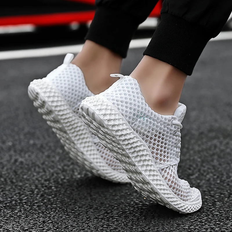 2021 Men Tennis Shoes Fashion Breathable Comfortable Fitness Walking Sneakers Male Lace-up Athletic Trainers Outdoor Sport Shoes