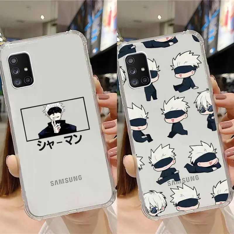 

Jujutsu Kaisen Phone Case Transparent For Samsung Note A 7 8 9 10 20 50 51 71 90 81 e LITE Ultra PRO