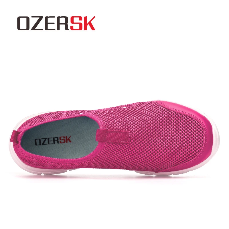 Женские Прогулочные кроссовки OZERSK летние повседневные сетчатые туфли на плоской