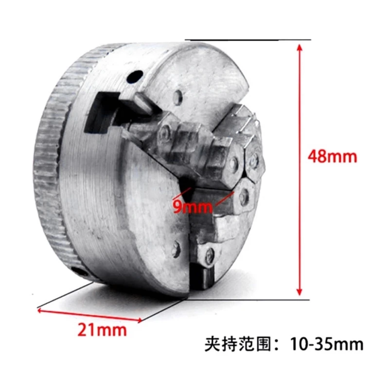 

50LB Zinc Alloy Lathe Chuck Self Centering Clamp Accessory for Electric Hammer Drill Connecting Rod for Engineering Use