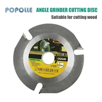 125mm Angle Grinder Saw Disc Cutter Suitable for Cutting Wood Plastic Pipe Rotating Tool Carbide Three-tooth Slotting Saw Blade