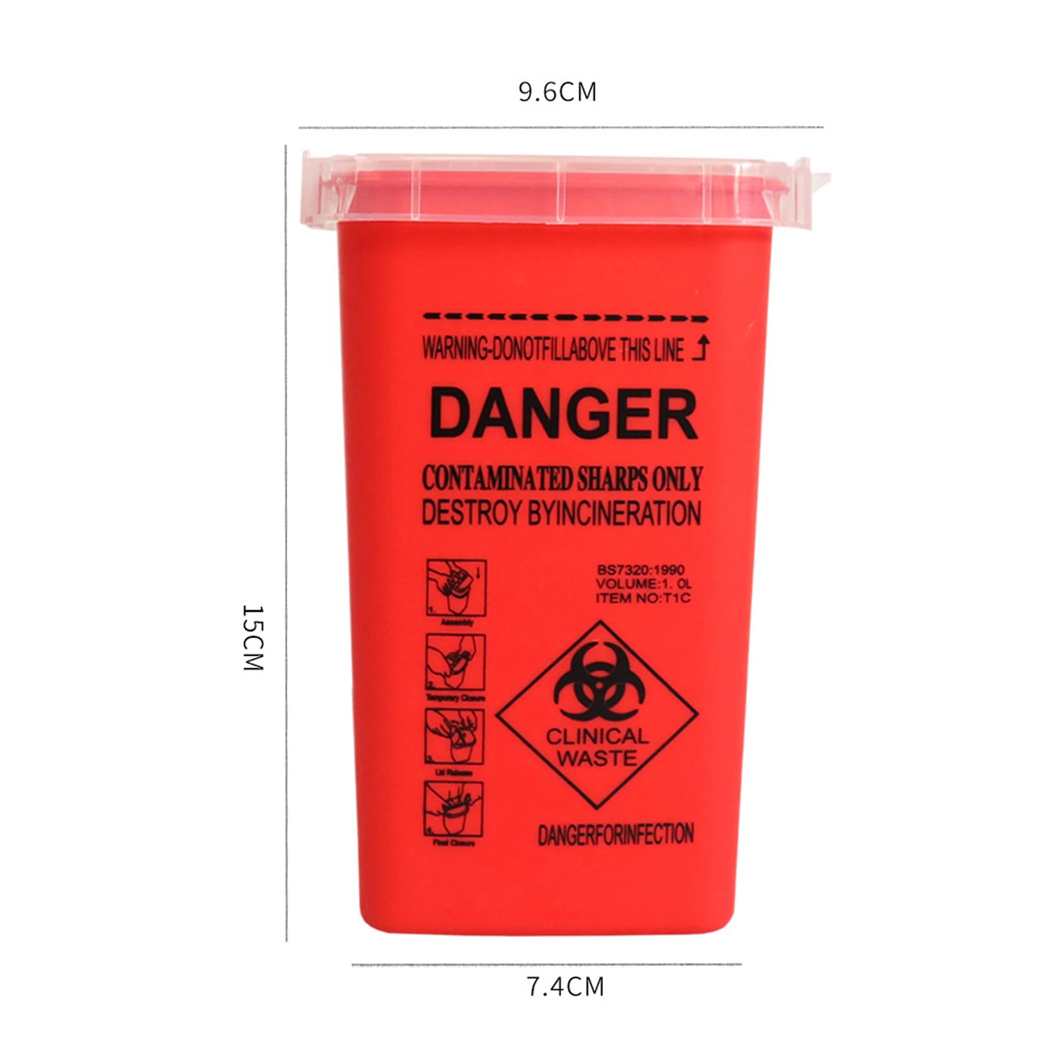 Контейнер для одноразовых лезвий стрижки парикмахерской | Красота и здоровье